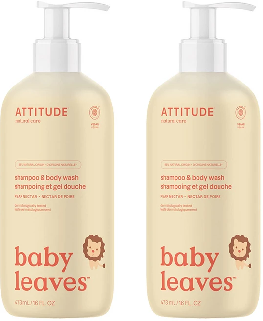 ATTITUDE Kids Shampoo and Body Wash 애티튜드 키즈 샴푸 앤 바디 워시 473ml 2팩, 2개 - 쿠팡