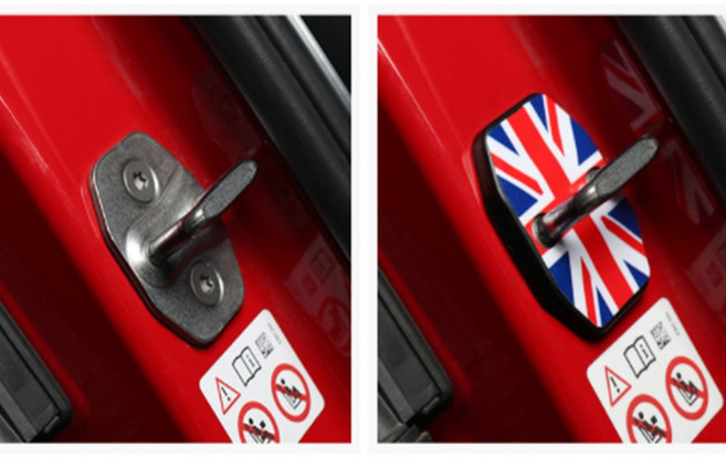 미니쿠퍼 호환 도어 커버 스트라이커 도어잠금 F55 F56 액세서리 현카, (01)유니언잭