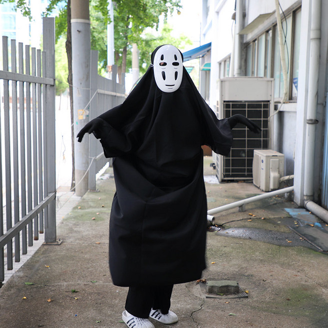 가오나시 할로윈 코스프레 3종 풀세트, 여성용, 1세트