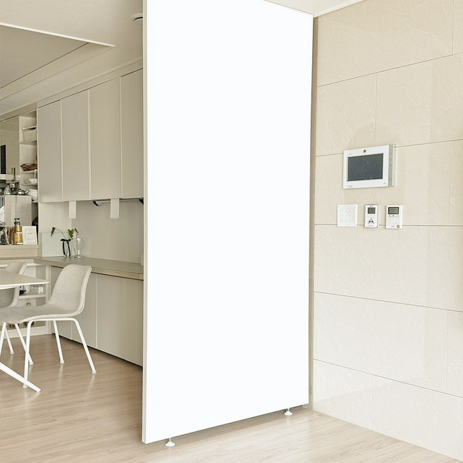라운드라운드 커스텀파티션 무타공 가벽 칸막이, 제품높이+20cm이상, 95~100 cm, 화이트