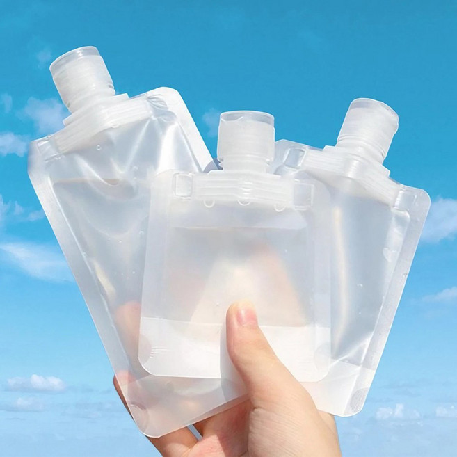 APNCC 여행용 투명 화장품 공병 파우치 세트, 10개, 30ml