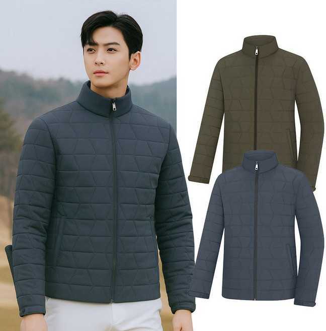 비티알 비티알 남성 겨울 웰론 톤다운 골프 경량 패딩 자켓 BSC664WJ2M