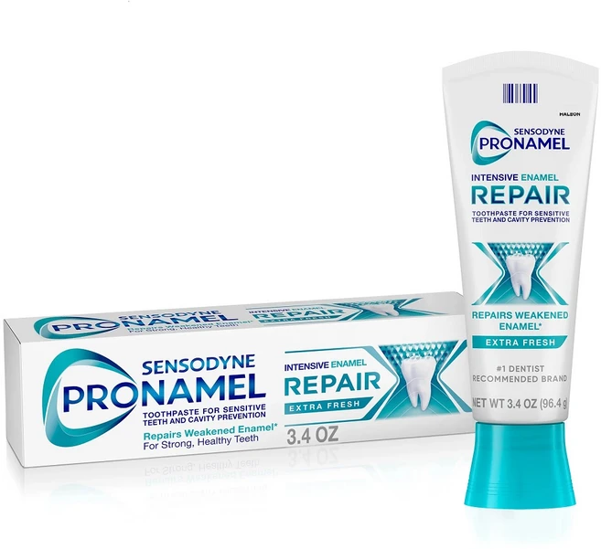 Sensodyne 프로나멜 인텐시브 에나멜 리페어 센서티브 치약 엑스트라 프레시 3.4 oz, 1개, 96.4g - 쿠팡