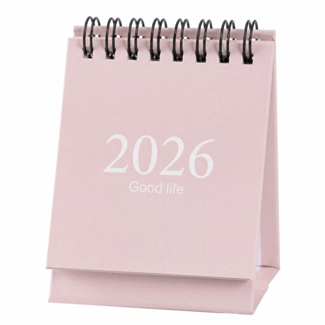 로이 2026년 미니탁상 달력, 1개, 핑크