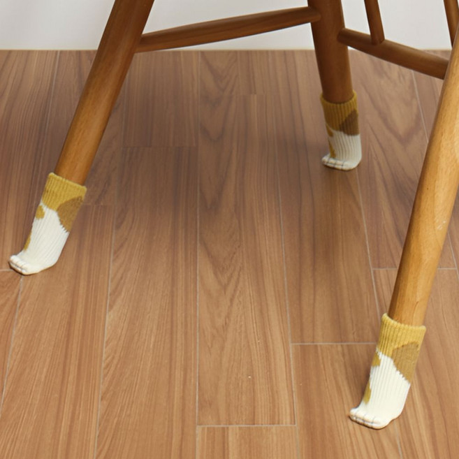 위너스호 냥발 의자 다리 커버 1세트 4개 소음방지 긁힘방지 의자다리캡, 브라운