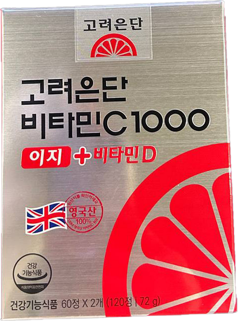 고려은단 비타민C1000 이지 + 비타민D, 120정, 6개