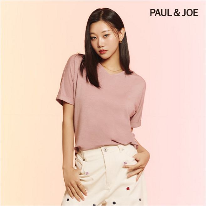 [폴앤조] [롯데 단독특가][폴엔조] 코튼 블랜딩 에센셜 BAMBOO 티블라우스 4종 택1