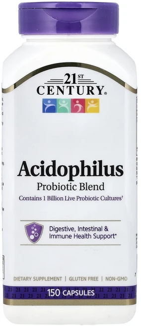 헁복하고 건강하세요 21st Century 애시도필러스 프로바이오틱 혼합물 캡슐 150정 늘 챙기셔야합니다, 1개 - 쿠팡