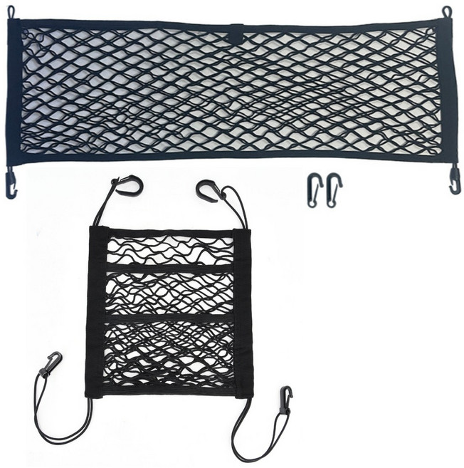 지티알 차량용 트렁크 네트 정리네트 수납포켓 그물망2p 세트, 1세트