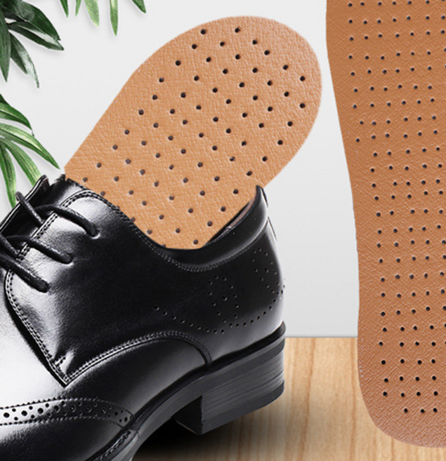 발아풋 남성 라텍스 가죽 구두깔창 1+1