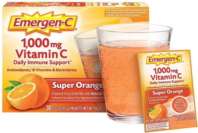 이머전씨 이머전씨 비타민 C 1000mg 30팩 슈퍼 오렌지 Emergen C, 1개 - 쿠팡