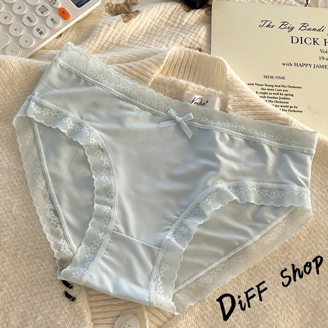 韓版奶油色超薄冰絲無痕內褲, 【U33】淺藍