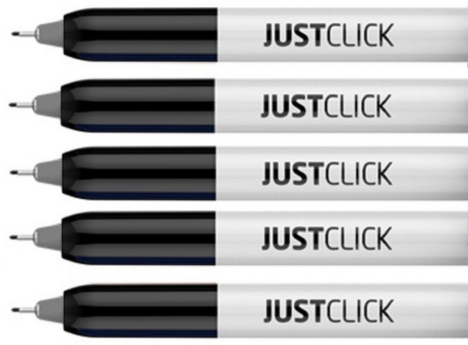 모리스 저스트클릭 노크식 네임펜 F-EXTER 엑스트라 5개 세트(모리스 정품 블리스터 포장 케이스), 네임펜 F-EXTER 블랙 5개 세트