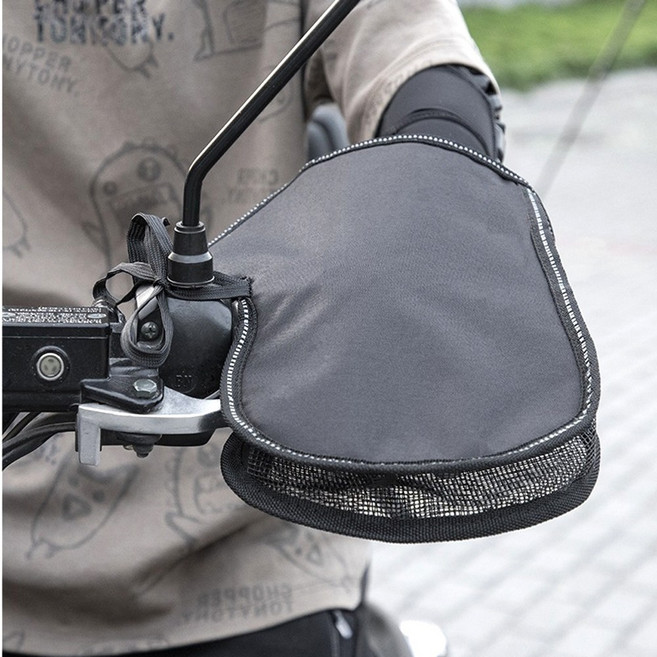 오토바이 토시 바이크 여름 핸들 커버 메쉬 장갑 쿨 토시 방수커버 바이크 글러브 햇빛차단, 메쉬핸들커버 블랙