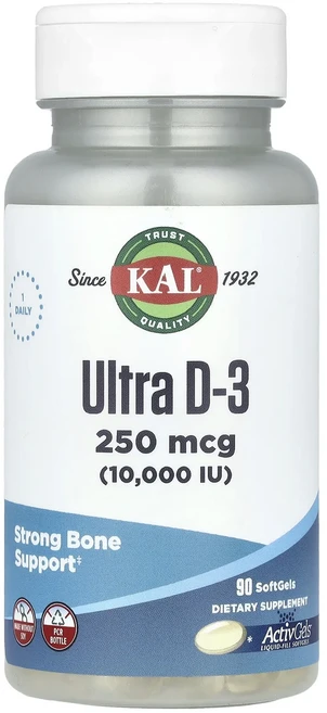 KAL 울트라 D-3 250mcg(10000IU) 소프트젤 90정, KAL울트라D3250mcg10000IU소프트젤90정, 1개 - 쿠팡