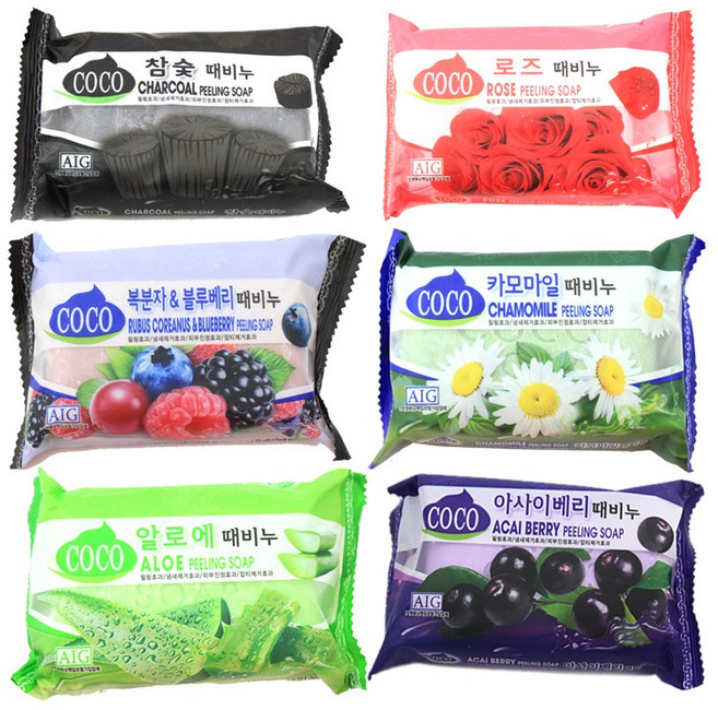 코코 때 비누 150g 때비누 세안 세수 세척 샤워 목욕, ( 복분자/블루베리 ), 1개
