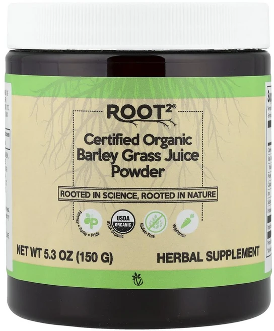 비타코스트 루트2 오가닉 보리싹 주스 파우더 Vitacost Root2® Certified Organic Barley Grass Juice Powder 150g, 1개 - 쿠팡
