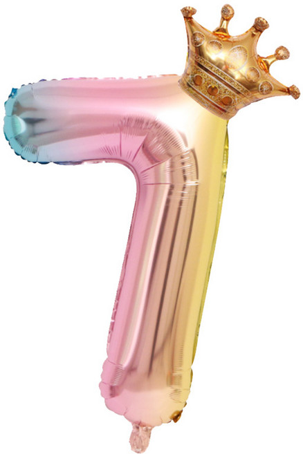 웜네스트 대형 숫자 풍선, 1개, 7 (81cm)