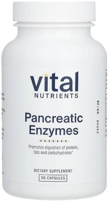 Vital Nutrients 췌장 효소 캡슐 90정, 1개 - 쿠팡