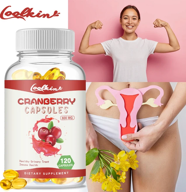 오가닉 크랜베리 ​​알약 - 50:1 농축액은 요로 건강 및 신장 정화를 위한 신선한 크랜베리 ​​600mg과 동일(비건) - 여성용 크랜베리 ​​알약 - UTI 지원 보충제, 1개, 120정 - 쿠팡