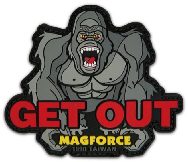 MAGFORCE 金剛GET OUT 魔鬼氈刺繡貼, 1個