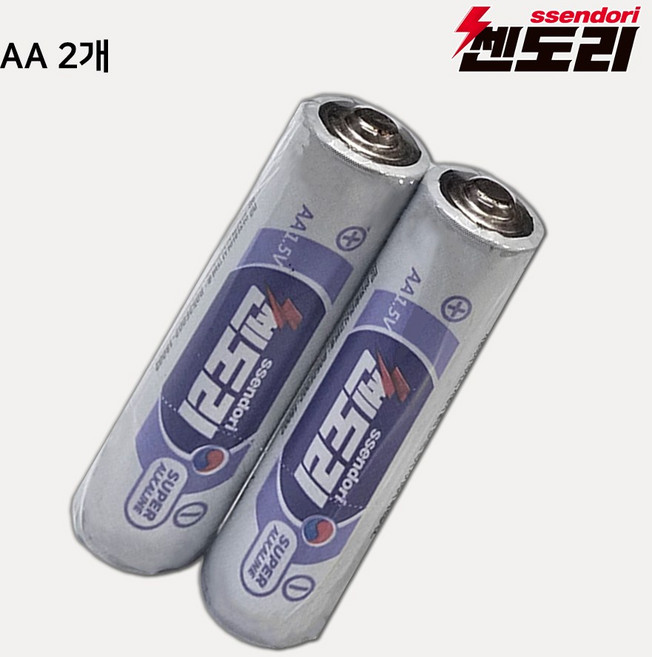 833번 쎈도리 국산 AA 알카라인 건전지 2알(1팩) 벌크 / 로케트코리아, 1개