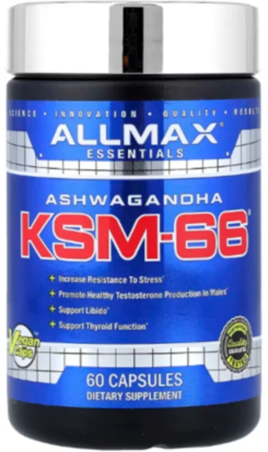 올맥스 에센셜 아슈와간다 KSM-66 60캡슐 (1개월분) 캡슐당 300mg, 1개 - 쿠팡