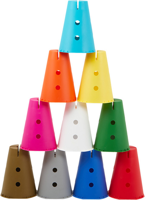 아이소파 아이짐 원탑 점보컵쌓기 IGO-15 유아 운동회 실내 놀이 체육 용품 콘 교구, 1개, 기타