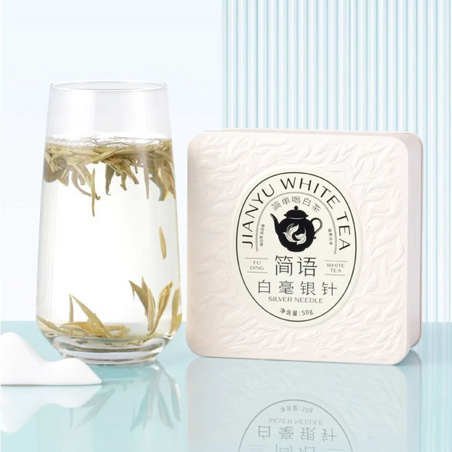 (해외직구b053s)품품향 복정백차 2024년 설후백호은침 50g, 3개, 1개입