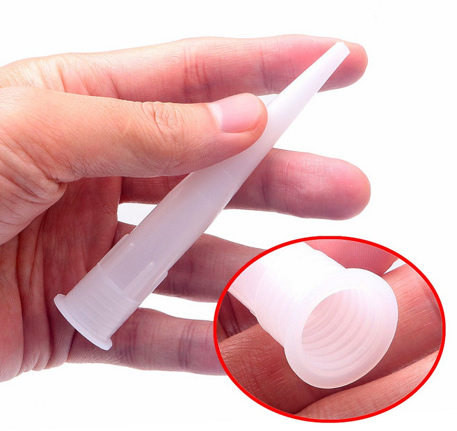 국산 실리콘 노즐 일반형 꼭지 실란트 코킹 헤드 뚜껑 꼬다리 리필 교체 마개 럭키 모아 KCC 신에츠, 1개