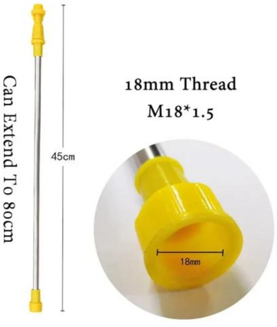 개폐식 손 압력 스프레이용 스프레이 로드 야외 정원 살충제 나무 급수 캔 액세서리 농기구 농장, 1개