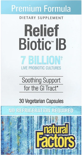 내추럴팩터스 ReliefBiotic IB 70억 유산균 30베지캡슐 3개 고초균 락토 바실러스 람노서스 헬베티쿠스 서브틸리스 엔테로코커스 페시움, 30정 - 쿠팡