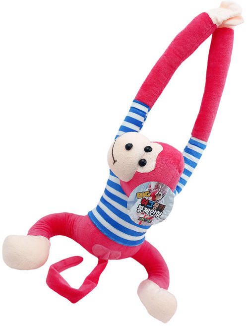 토이즈데이 소리나는 허그몽키 봉제 애착 인형 어린이 장난감 단체 선물, 1개, 핑크, 90cm