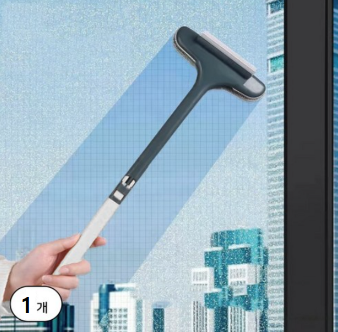 제로리빙 길이조절 올인원 방충망 창문 유리 닦이 스퀴지, 1개, 화이트