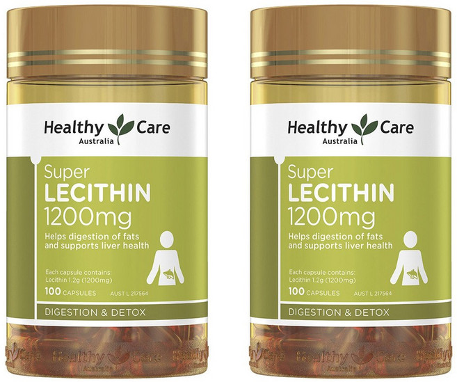 헬시케어 수퍼 레시틴 1200mg 캡슐, 100정, 2개