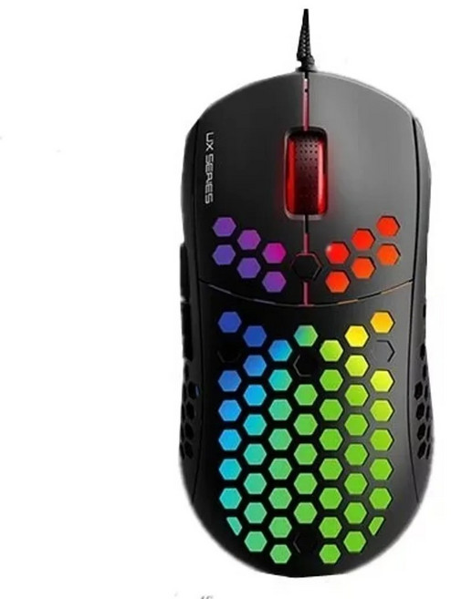 FANTECH UX2 電競滑鼠 Pixart 3360 光學傳感器 最高 12000 DPI 7 種 RGB 燈效模式
