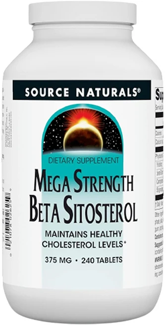 [정품보장]소스 내츄럴스 베타 시토스테롤 375mg Source Naturals 240정 X 1병, 1개 - 쿠팡