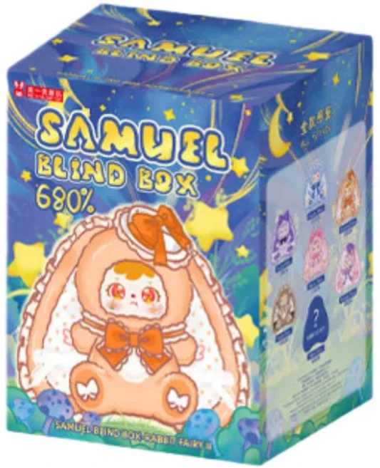 사무엘 토끼 엘프 시리즈 2세대 680% 블라인드 박스 귀여운 데스크탑 장식품 서프라이즈 소녀 생일 선물, 01 Random 1 pc
