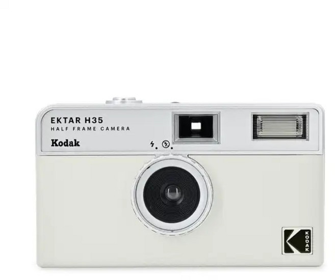 코닥 엑타 H35 하프 프레임 카메라 35mm 필름 재사용 가능 플래시 포함 옵션 컬러플러스, 01 CN, 03 Camera With 3 Roll, 03 White