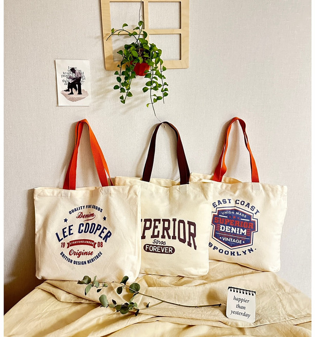 스테디캘리 캐쥬얼 캔버스 에코백 1+1