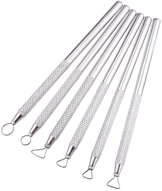 코히모 미니 스크래퍼 6종 세트 점토 도자기 찰흙 조형 도구 4W270, 1세트, 1개