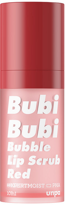 언파 부비부비 버블 립 스크럽 레드 비치스트로베리 PHA 함유, 레드/스트로베리, 10ml, 1개
