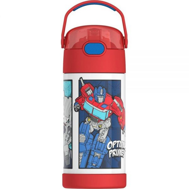 THERMOS FUNTAINER 355ml(12온스) 스테인리스 스틸 진공 단열 물병 뚜껑 포함 미니 마우스 304477, Transformers