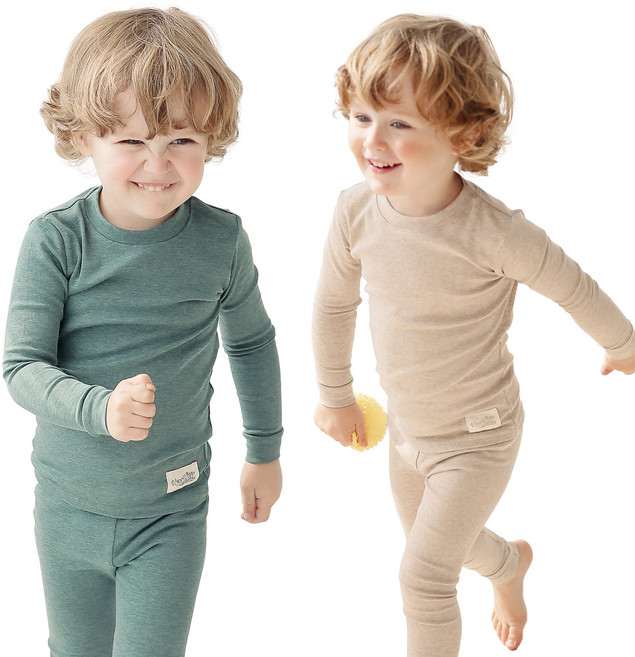 배냇베이비 1+1 멜란지 실내복 남아 여아 내복 세트 아동 주니어 키즈