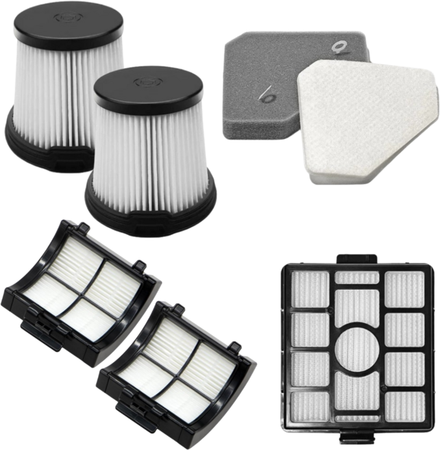 비브랜드 샤크 파워 클린 360 IW4271KRCP 스틱청소기 배기 스펀지 먼지통 필터 교체 호환 부품, 1세트, 소모품