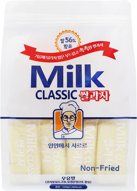 밀크클래식 쌀과자 우유맛, 240g, 1개