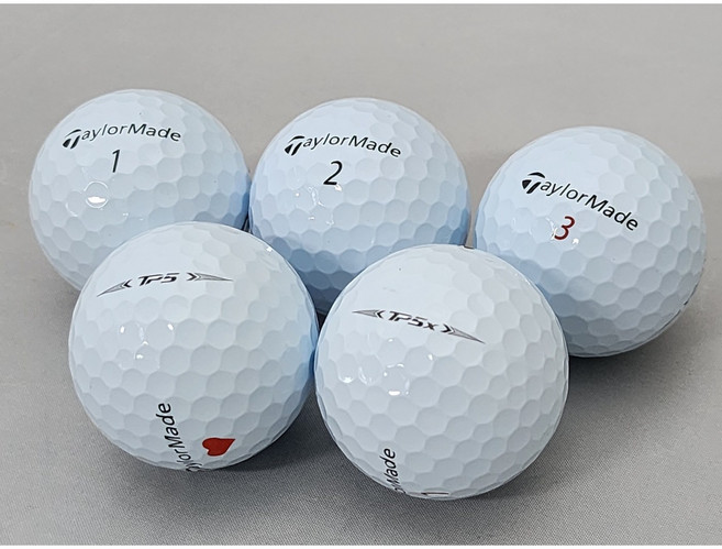 [피스골프마켓]테일러 메이드 TP5 혼합 A급 30개 로스트볼 5피스/화이트 로스트볼 중고 골프공, 혼합색상, 1개입