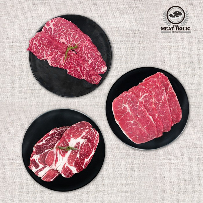 미국산 살치살 부채살 등심 소고기 특수부위, 척아이롤초이스500g-구이(7mm), 1개