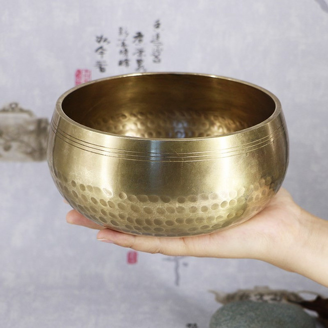 ‍ 尼泊爾手工佛音缽冥想療癒神器 附贈桃木棒 多尺寸可選 靜心 瑜珈 能量淨化 西藏頌缽 佛音碗 靜心碗, 1個, 佛音碗,8cm+桃木棒