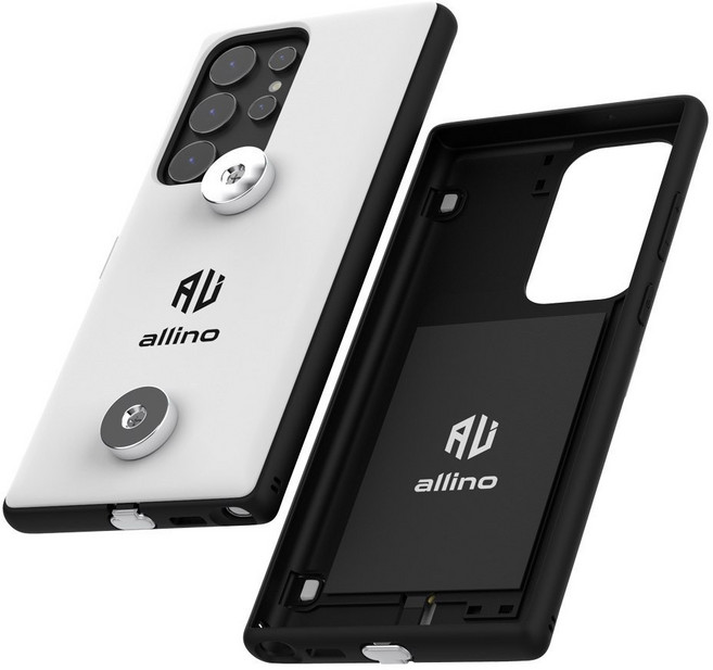 알리노 퍼펙트 핏 오토바이 자석 충전케이스 배달대행 충전거치대, 아이폰17 에어, 화이트, 갤럭시